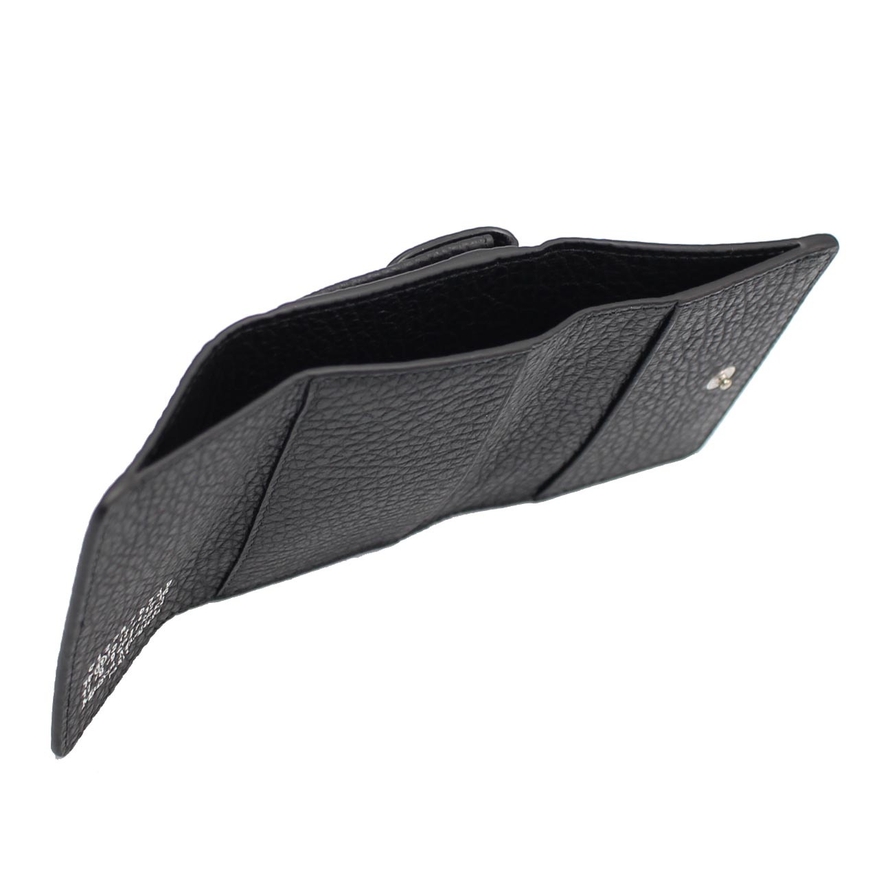 メゾン マルジェラ　Maison Margiela　三つ折り財布　S36UI0416 P4455 T8013　ブラック　レザー　コンパクト財布　ミニウォレット