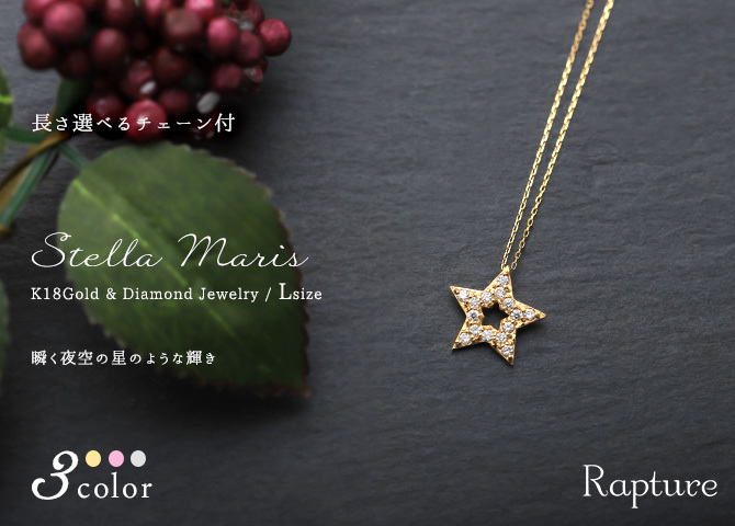ゴールド ネックレス K18 18金 ネックレス ダイヤモンド ゴールド ネックレス チェーン スター 星 選べる3色 イエロー ピンク ホワイト シンプル 華奢 上品 ご褒美 彼女 妻 女性 レディース 誕生日 プレゼント ハロウィン 【品番：CG-TI-379】