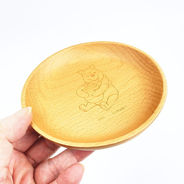 ディズニー くまのプーさん 木製丸プレート (スマイル) 食器 Disney