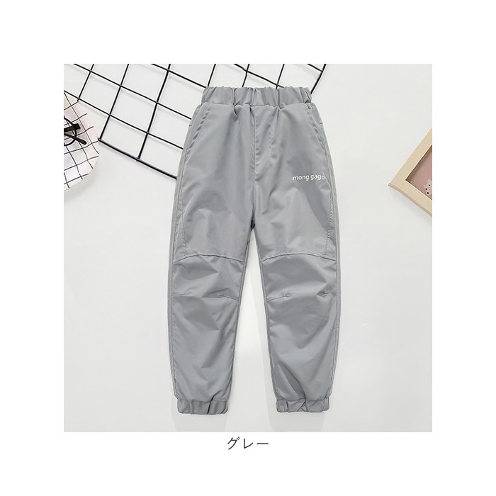 裏起毛パンツ キッズ 通販 防寒ズボン 防水パンツ シャカパン 冬用ズボン あったかボトムス 裏ボアロングパンツ 防風プレイウェア 雪遊び スキーウェア レインパンツ 男の子 女の子 ジュニア 厚手 ウエストゴム 無地 シンプル 極暖