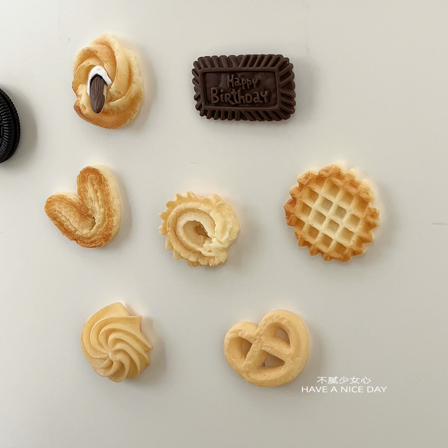 クッキー マグネット 8個セット お菓子 食品サンプル風 磁石 冷蔵庫 メモボード 写真固定 伝言メモ キッチン インテリア 韓国風 かわいい デコレーション ギフト