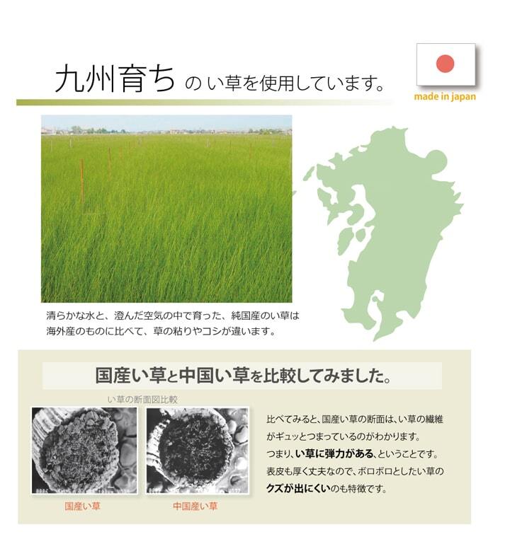 キッチンマット 120 い草ドット柄 マルチ 『ドロップ』 約43×120cm （裏面:滑りにくい加工）