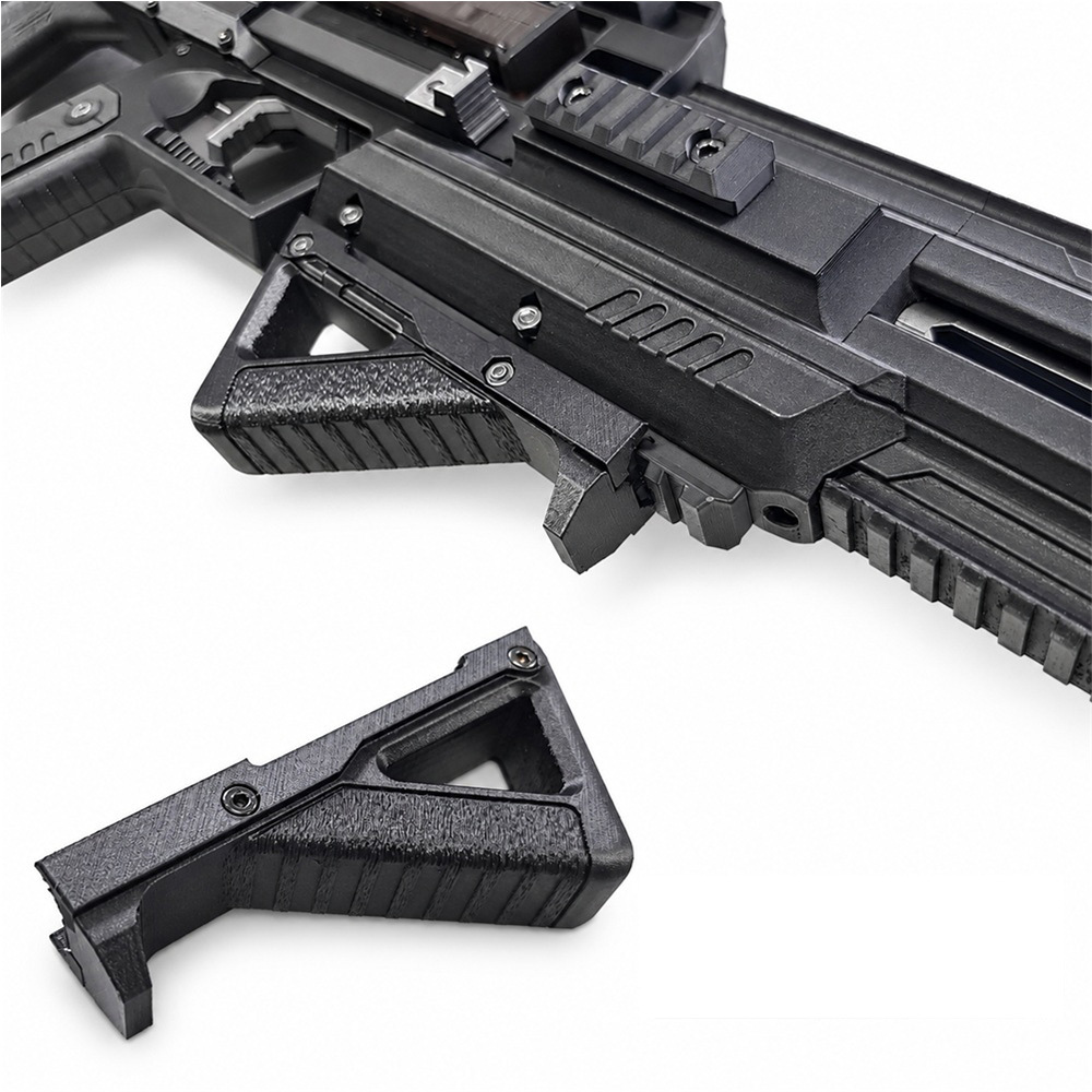 【2026年 改良モデル】 ハボック フォアグリップ カーボン製 PLA 20mmレール 対応 全長129mm タクティカル 強化タイプ ３Dパーツ ガンパーツ カスタム アクセサリー GUN-FG2