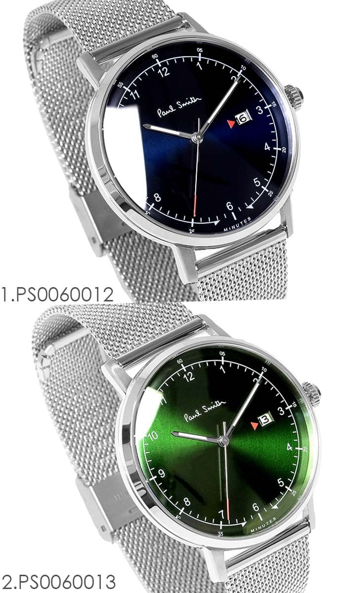 ポールスミス Paul Smith 腕時計 メンズ 41mm ステンレス クラシック ブランド 人気 ウォッチ プレゼント ゲージ GAUGE グリーン ブラック ネイビー シルバー
