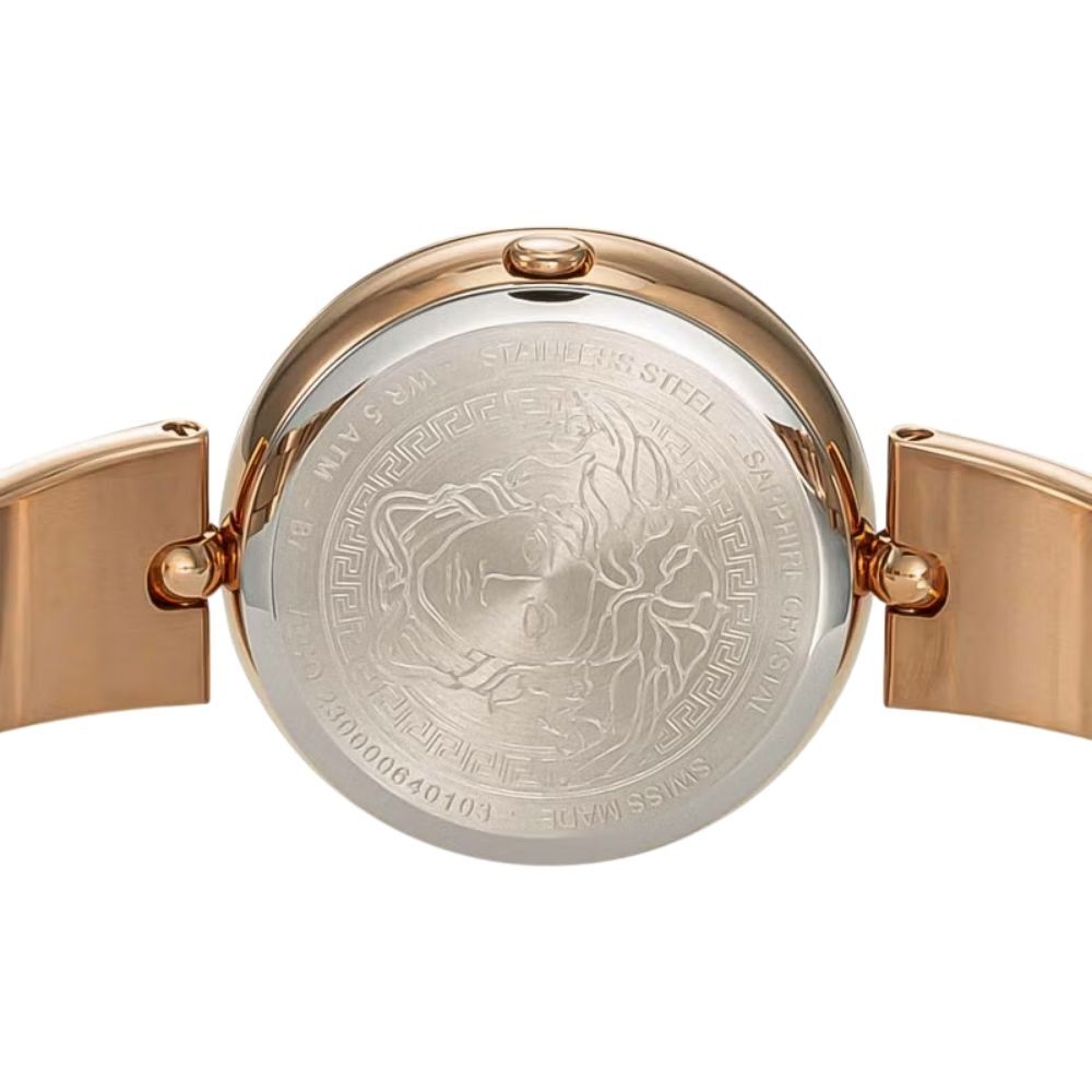 ヴェルサーチェ 腕時計 レディース ピンクゴールド 34mm VERSACE PALAZZO パラッツォ 立体メデューサ スイス製 レディース腕時計 高級 ブランド おしゃれ かわいい プレゼント ギフト 成人 卒業 入学