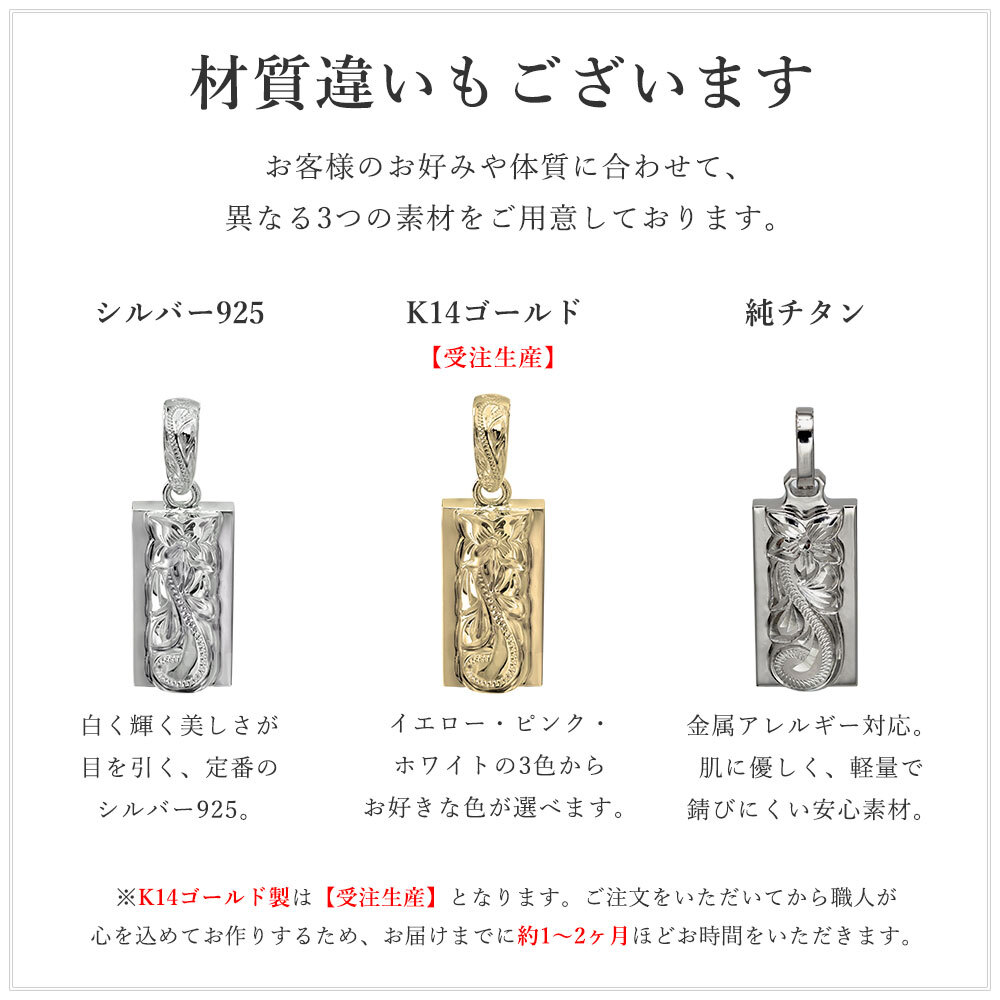 金属アレルギー対応 ネックレス ハワイアンジュエリー 純チタン ネックレス 刻印無料 誕生石 ダブルプレート Sサイズ チェーン長さ選べる ステンレスより軽く肌に優しい メンズ レディース プレゼント 敬老の日 【品番：CG-TIP310】