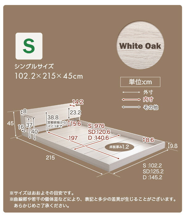 ベッド 寝具 デザインフロア Sサイズ Rite-リテ-