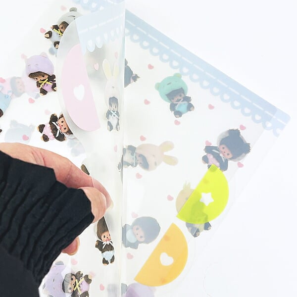 モンチッチ ベビチッチ ダイカットクリアファイル(5P) 文具 日本製