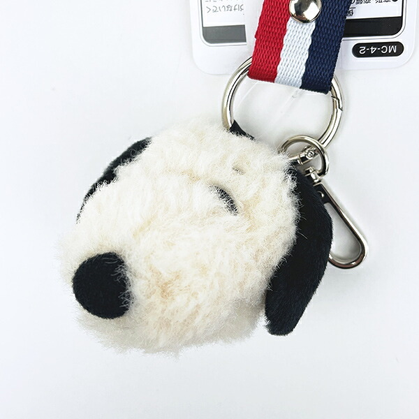 スヌーピー ぬいぐるみマスコットベルトキーリング (ブラック) SNOOPY