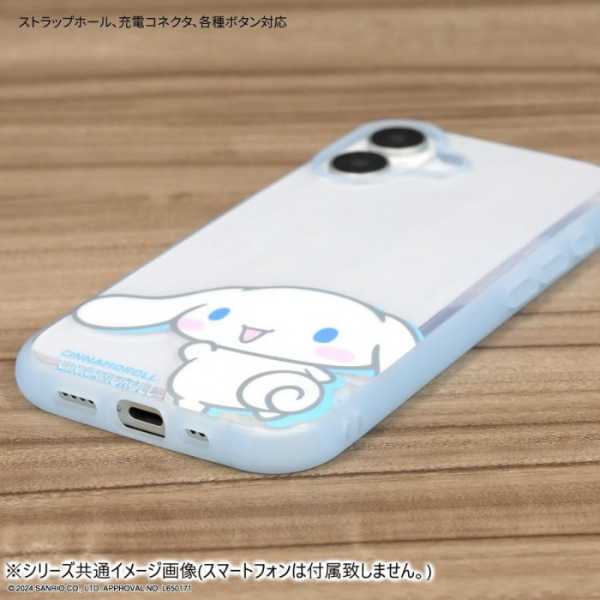 iPhone16 ケース サンリオ シナモロール 耐衝撃 ハイブリッド カバー IIIIfit Clear スマホケース キャラクター かわいい おしゃれ 透明 クリアケース サンリオ正規ライセンス品