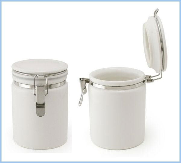 ZEROJAPAN ティーキャニスター 100 ホワイト TEA-100 陶器製 保存容器 茶葉 コーヒー豆 ストッカー 密閉 容器 おしゃれ シンプル 日本製