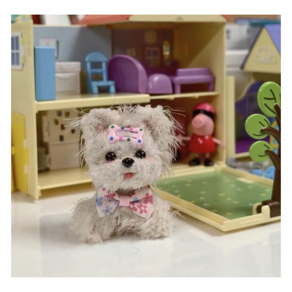 モールアート 犬 置物 ハンドメイド わんちゃん ミニチュア オブジェ モール人形 犬雑貨 インテリア かわいい 手作り 卓上 飾り プレゼント ギフト 4タイプ