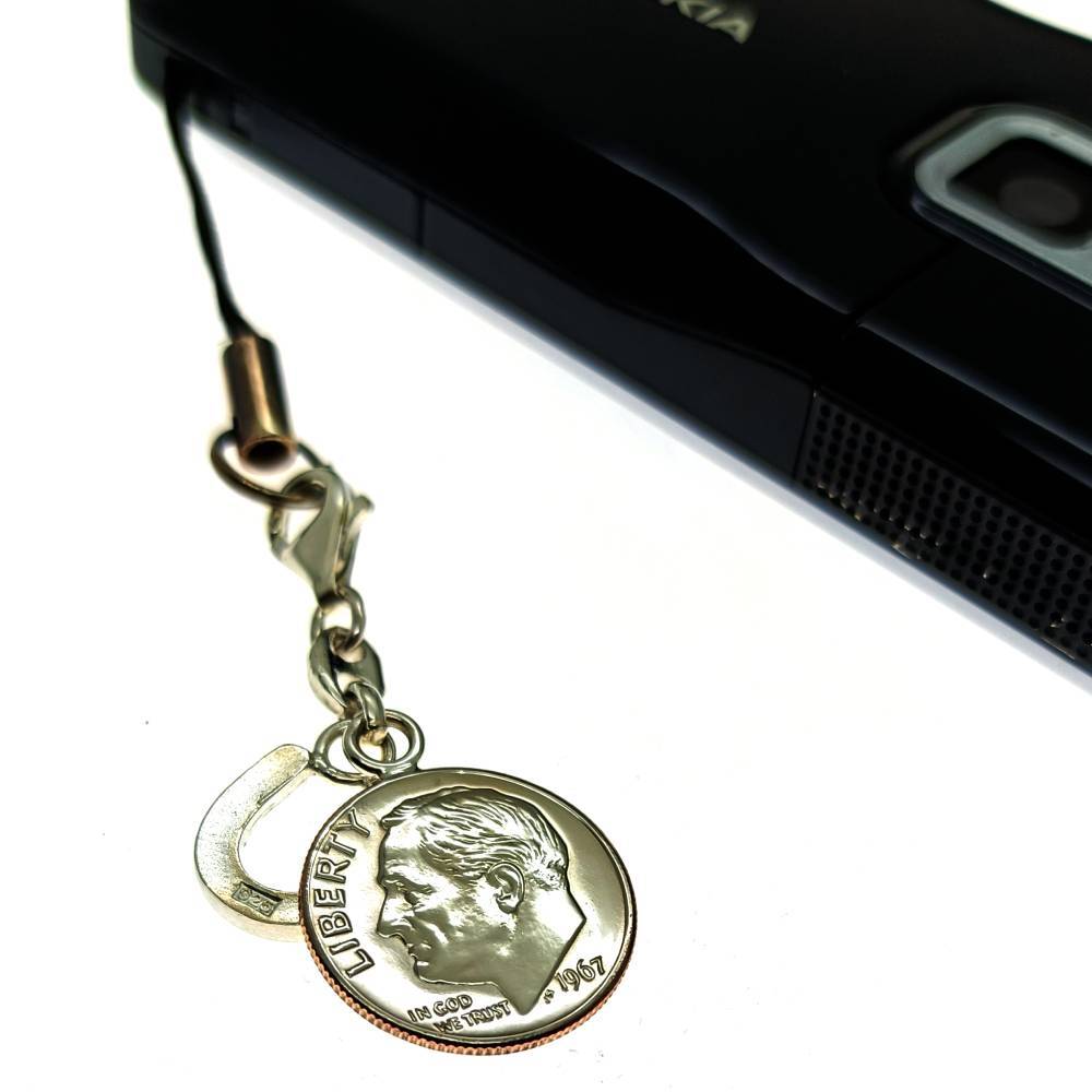 誕生年のプレゼント【ラッキーコイン 誕生年 コイン ストラップ】 モバイルチャーム 名入れ の代わりに誕生年 傘寿祝い 80歳 喜寿祝い 77歳 古希祝い 70歳  誕生日  プレゼント スマホ アクセサリー ストラップ 80代 70代 60代