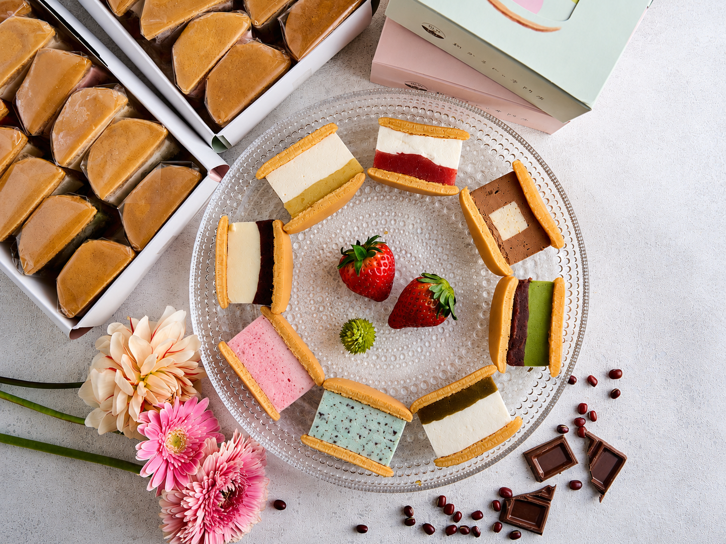 新作！チョコミント入り♪ひんやり、あいす和かろん。～しゃりっと食感～4種、12個入り～夏ギフト2026