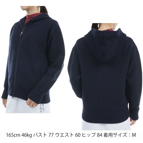 トミーヒルフィガー ゴルフ レディース スケルトンフラッグ 裏地付ZIPセーター TOMMY HILFIGER GOLF THLA481 秋冬モデル お誕生日祝い お祝い 記念品 30代 40代 50代 60代 母の日 お母さん 還暦祝い 敬老の日 彼女 人気プレゼント プレゼント