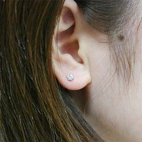 ダイヤモンド ピアス プラチナ Pt900 Pt 0.2ct ダイヤ 一粒 2石 天然ダイヤモンド レディース ジュエリー アクセサリー 金属アレルギー対応 両耳用 シンプル 華奢 上品 ギフト プレゼント ラッピング対応 贈り物