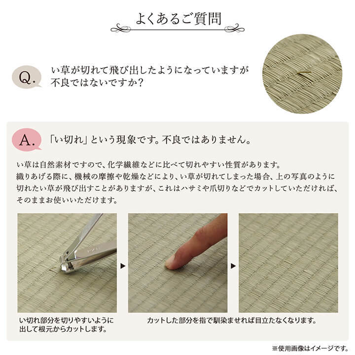 夏ラグ 夏用カーペット ラグ い草 国産 純国産 日本製 シンプル 無地風 抗菌防臭 自然素材 ウレタン 約191×250cm