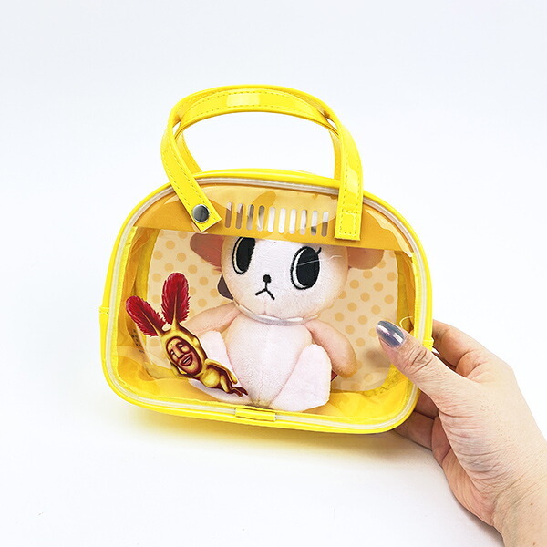 こびとづかん ホトケアカバネ ボストンバッグ風ポーチ