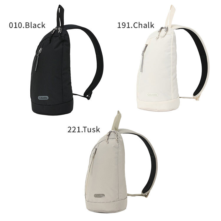 ボディバッグ Columbia コロンビア メンズ レディース ママ サニーサイドパーク スリングバッグ PU7271 縦型 マザーズバッグ ワンショルダーバッグ 軽量 600ml ペットボトル 入る 大容量 撥水 防水 丈夫 ブラック 黒 ホワイト 白 カーキ 公園 通学 通勤 アウトドア ブランド