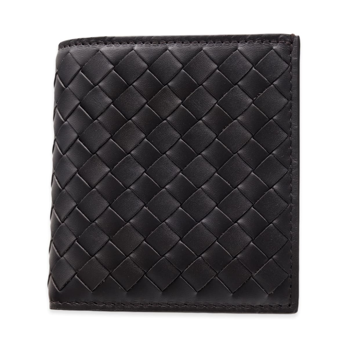 選べる2色 ボッテガヴェネタ 二つ折り財布 メンズ イントレチャート BOTTEGA VENETA 小銭入れなし 札入れ カード入れ6枚 本革 レザー ダークブラウン ダークグレー コンパクト 222338 V47W1 2006 2015