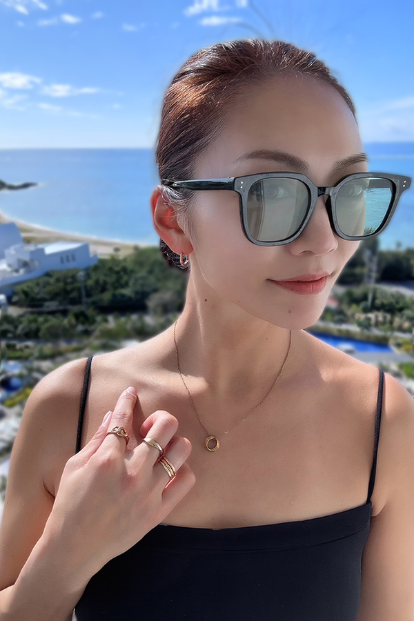 ハワイアンジュエリー リング 指輪 レディース メンズ スチールシルバー イエローゴールド ピンクゴールド スクロール 波 ギフト サージカル ステンレス プレゼント ペア