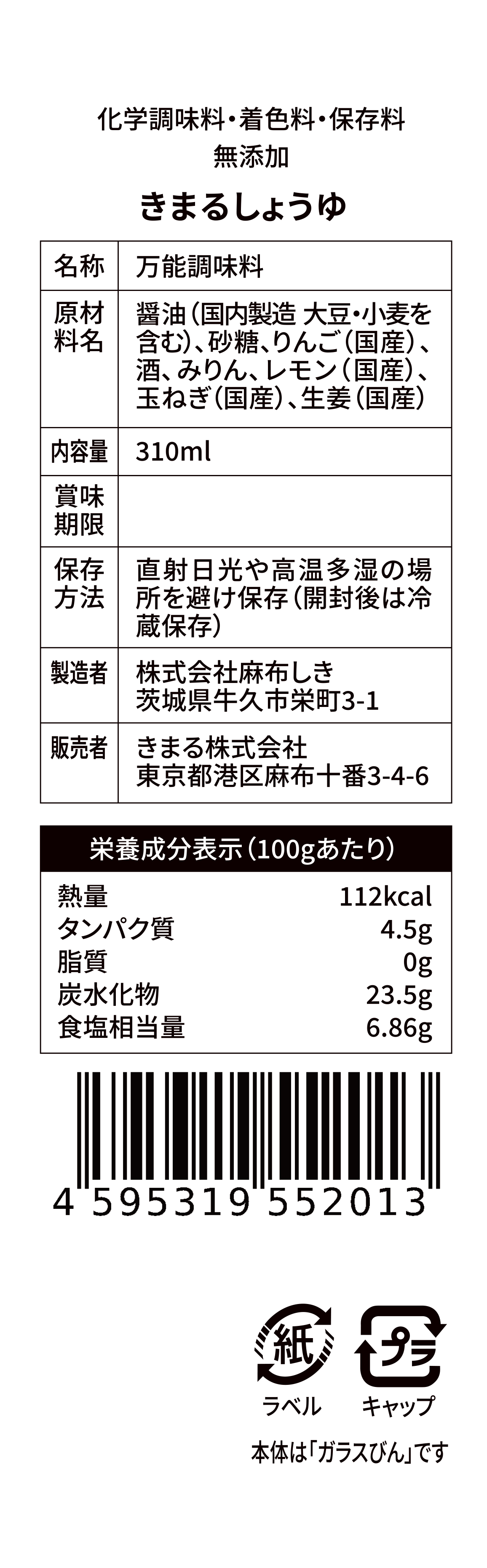 きまるしょうゆ 310ml【コンパクトボックス以外の検討でご注文のお客様向け】 ※最大6本まで 醤油 調味料 ギフト 御中元 御歳暮 御年賀 粗品 御礼