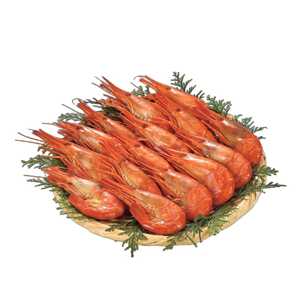 メーカー直送 丸高水産 厚岸産北海しまえび300g(ボイル) 26-6009-19 贈答品 自宅用 プレゼント 人気 ランキング  お誕生日 北海道でも一部でしか獲れない希少なエビです。濃厚なコクと甘さが特徴で、真紅の身に白い縞模様が美しい逸品です。