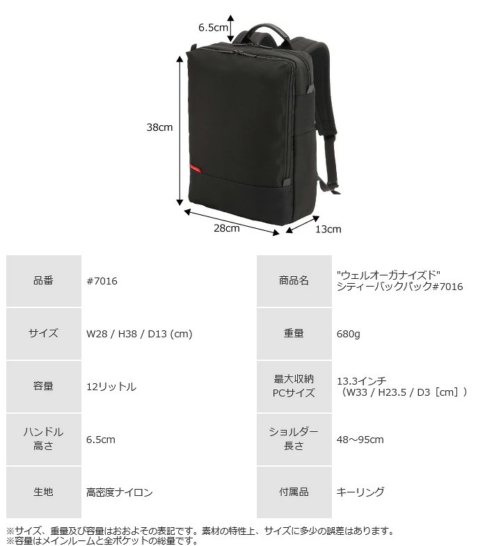 マンハッタンパッセージ メーカー直営 #7016 バックパック ビジネスバッグ 軽量 A4対応 12L MANHATTAN PASSAGE ギフト プレゼント