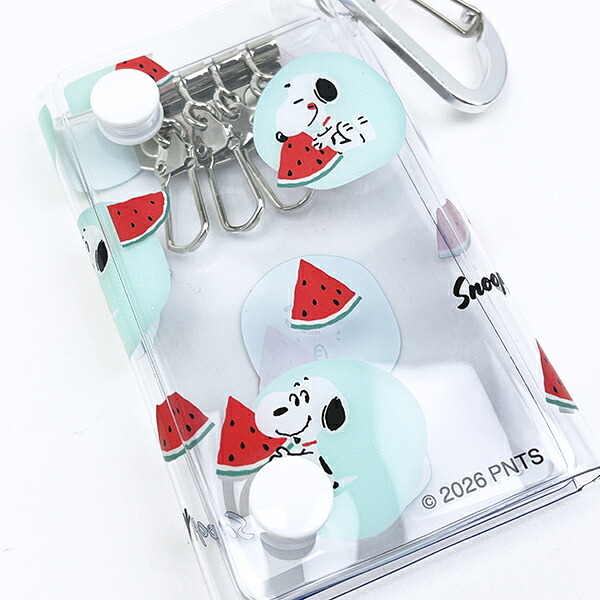 スヌーピー クリアキーケース すいか SNOOPY