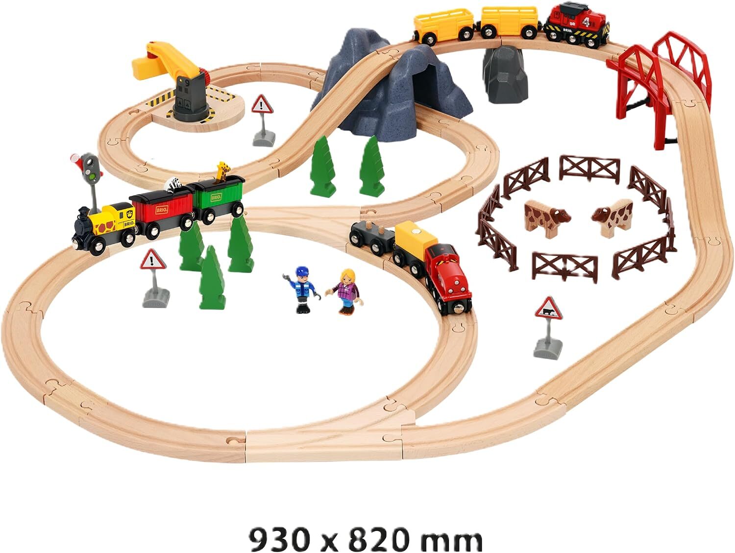 限定生産　BRIO (ブリオ) 2026年クリスマス限定レールセット 80000-145 [全66ピース] 専用ケース付き クリスマスプレゼント レールセット おもちゃ 木製レール　包装紙対応不可