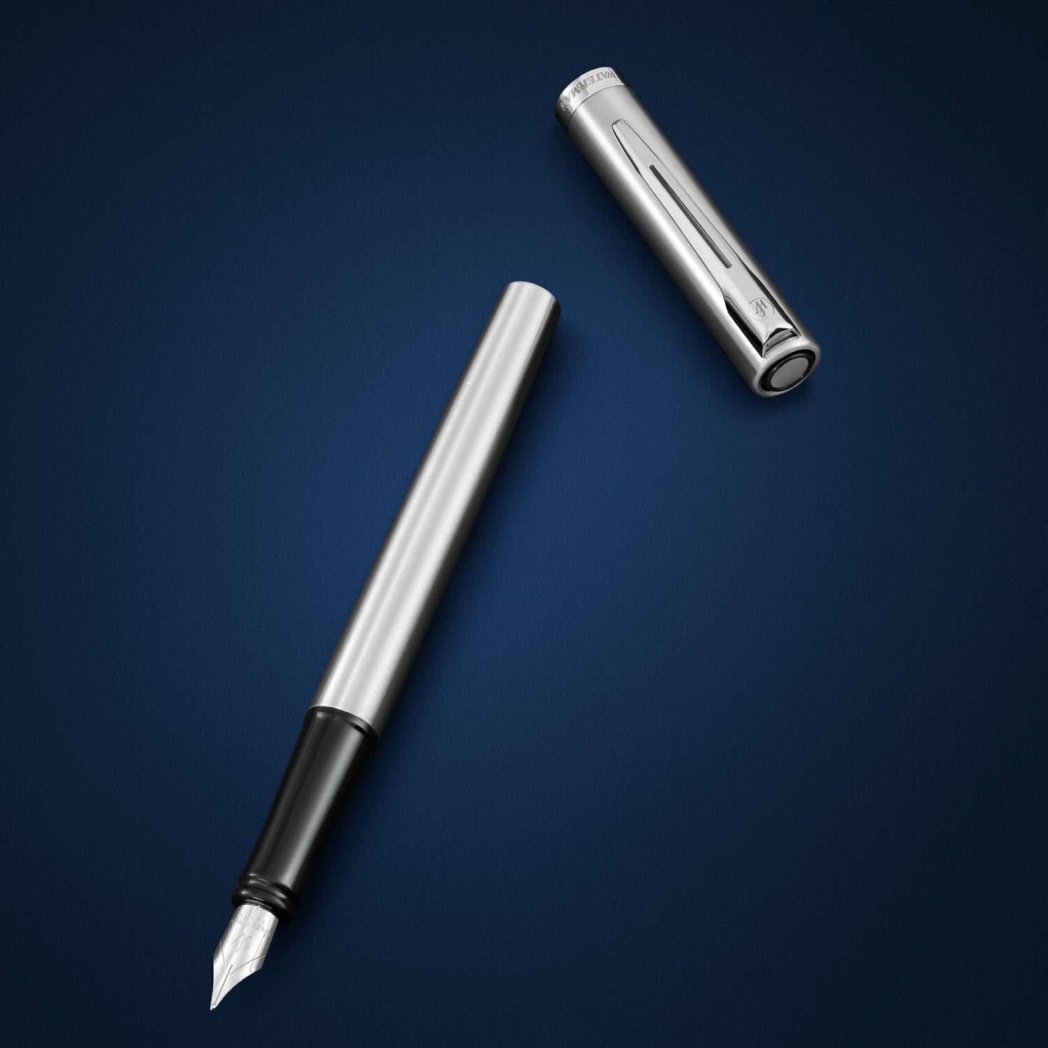 【WATERMAN公式】【名入れ】｜WATERMAN インプレッション ステンレススチールCT / ステンレススチールGT 万年筆(ペン先:F字)｜名入れ無料 ギフトラッピング おすすめ 高級筆記具ブランド オフィス使用 会社用 お祝い プレゼント 記念日 誕生日 社会人 入学 卒業 成人 就職