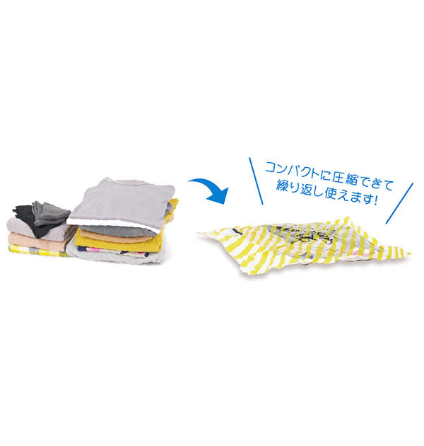 圧縮袋 SMLセット (合計12枚) 通販 Sサイズ Mサイズ Lサイズ 収納グッズ 収納用品 ストライプ メモ欄あり コンパクト 逆止弁付き かわいい おしゃれ 衣類収納袋 衣類収納 スライダー付き チャック付き 手巻き てまき 衣類用圧縮袋 旅行用品 旅行グッズ トラベル用品