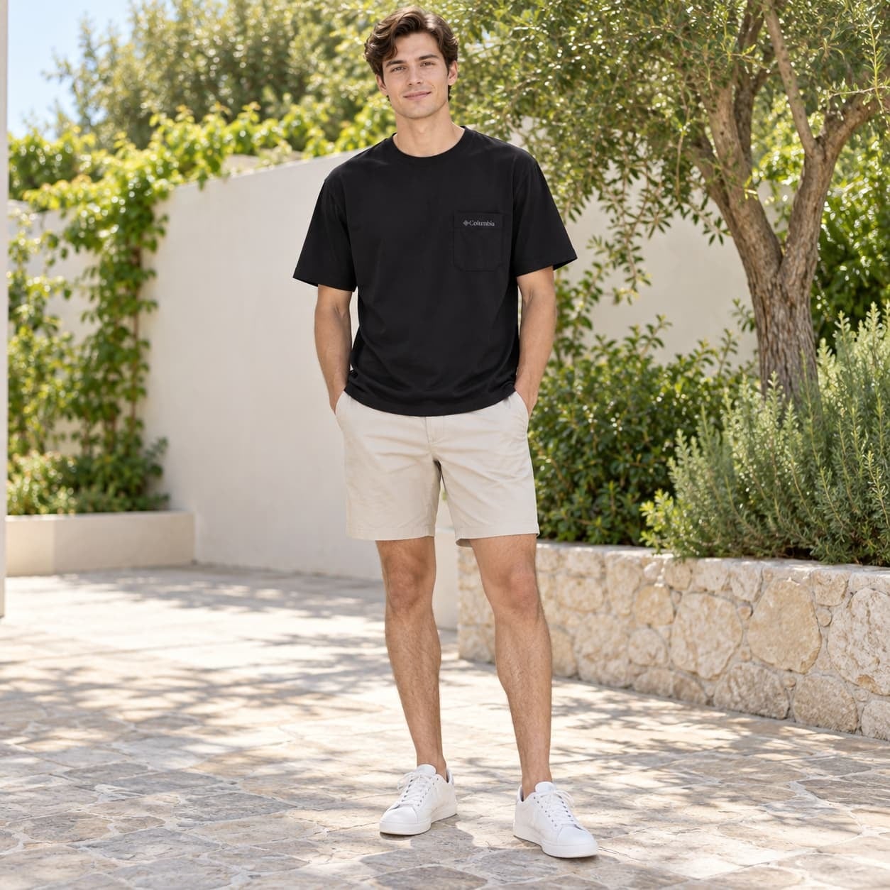 Columbia コロンビア Tシャツ 半袖 カットソー ヤングストリート アウトドア 普段使い 使いやすい メンズ レディース  ギフト プレゼント ブラック pm0642
