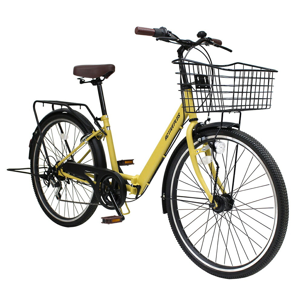 自転車 折り畳み MIMUGO ミムゴ ACTIVEPLUS ノーパンク26インチ6段折畳みシティサイクル MG-AP266NCM【代引不可】【メーカー直送】