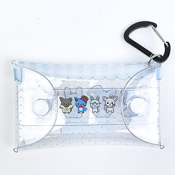 サンリオ JOCHUM(ジェオチャム) クリアマルチケース(S) ブルー ジャンプ！スキップ！ ポーチ Sanrio