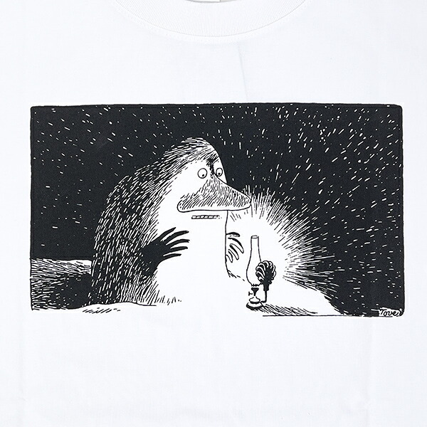 ムーミン モラン ドライクールタッチTシャツ ホワイト アパレル MOOMIN 送料込み