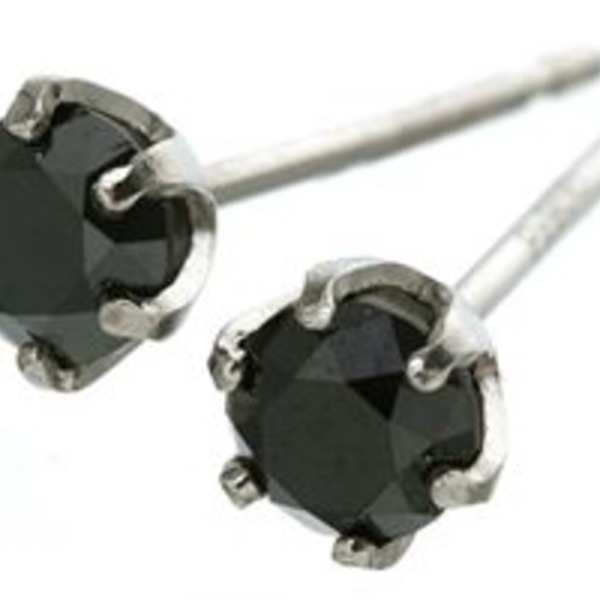 ピアス ブラックダイヤモンド 計0.4ct プラチナ PT900 レディース メンズ シンプル 一粒ダイヤ スタッドピアス ジュエリー アクセサリー ギフト プレゼント