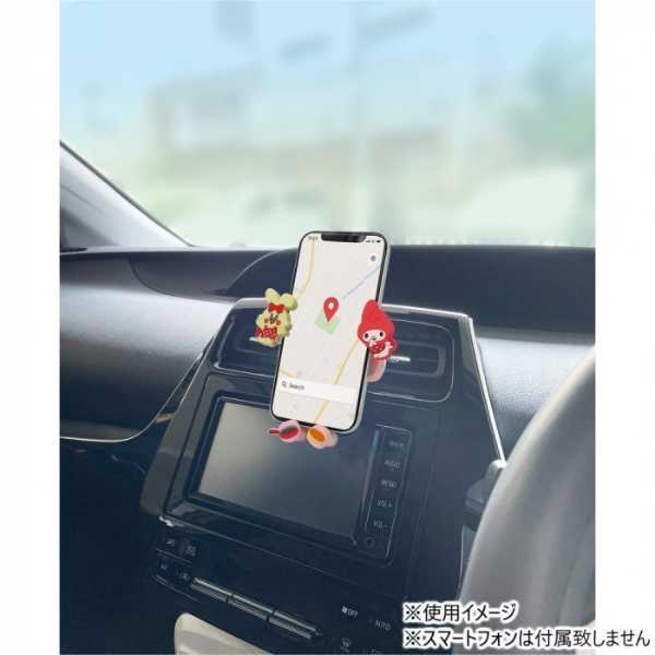 スマホホルダー マイメロディ サンリオ SWIMMER コラボ 車載 エアコン吹き出し口 クリップ式 360度回転 車載ホルダー スマホスタンド かわいい キャラクター グッズ サンリオ正規ライセンス品