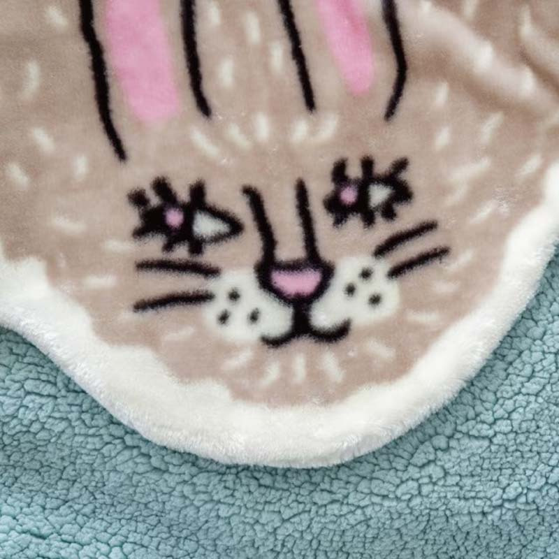 ブランケット ひざ掛け モモンガブランケット 大判 ダイカット モコモコ ベビー アニマル 105×75cm 毛布 膝掛け ハーフケット 冬 温かい ハーフ あったか ふわふわ おしゃれ おもしろ かわいい トラ ウサギ ゴリラ クリスマス ギフト Momonga