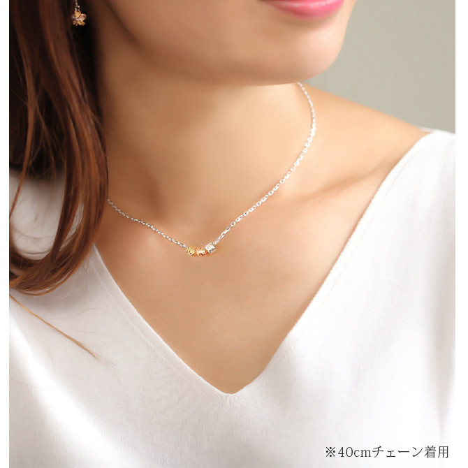 ハワイアンジュエリー ネックレス バレル シルバー ネックレス 3カラー 3連 チューブ コーティング シンプル シルバー925 ギフトラッピング可能 チェーン 長さ選べる メンズ レディース プレゼント ハロウィン 【品番：CG-SP3230-3P】