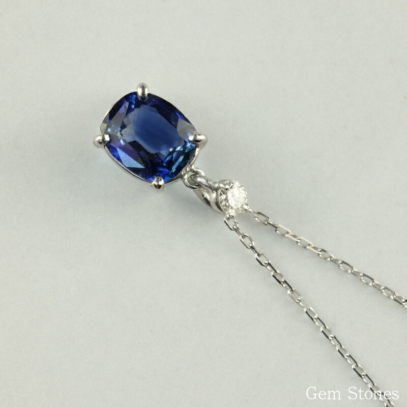  ブルーサファイア 　１．０４６ct 　ダイヤモンド　ネックレス 　ペンダント プラチナネックレス Pt900　ネックレス レディース 一粒ネックレス  誕生石 シンプル Drops