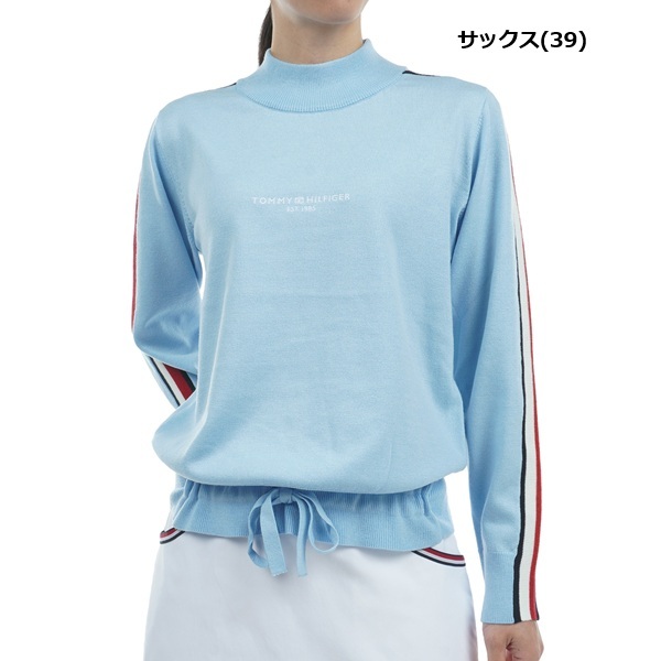 トミーヒルフィガー ゴルフ レディース トリコライン ハイネックセーター TOMMY HILFIGER GOLF THLA471 秋冬モデル お誕生日祝い お祝い 記念品 30代 40代 50代 60代 母の日 お母さん 還暦祝い 敬老の日 彼女 人気プレゼント プレゼント