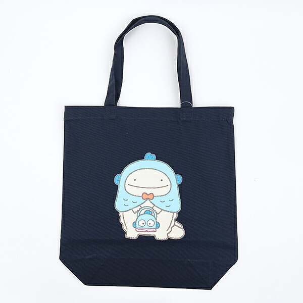 サンリオ ハンギョドン × なんでもいきもの トートバッグ ネイビー Sanrio 送料込み