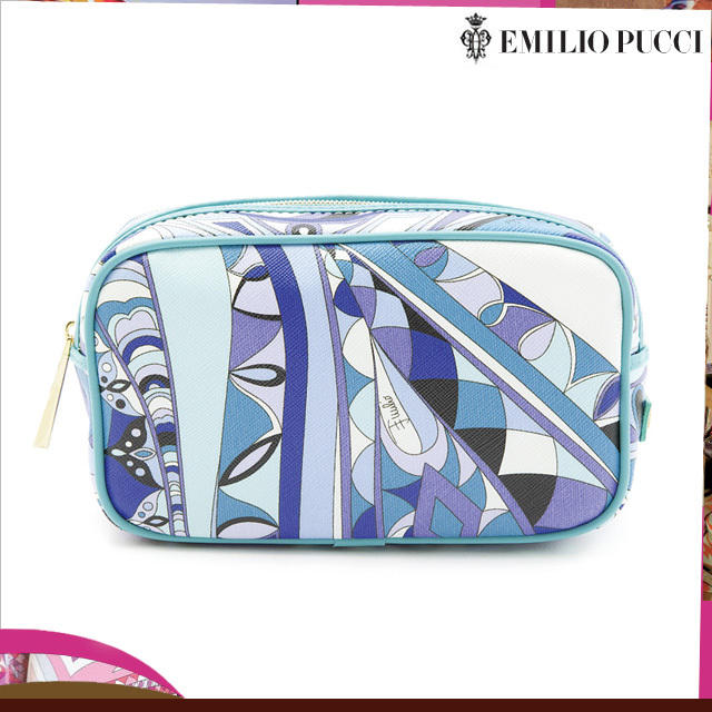 EMILIO PUCCI 41SF15 054 ブルー系 コスメティックケース エミリオ 