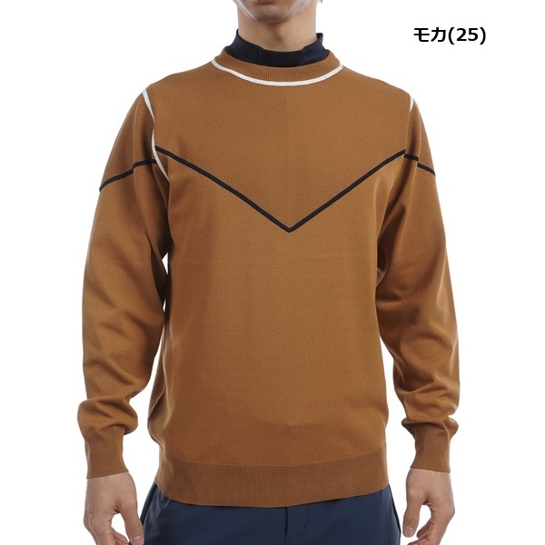 トミーヒルフィガー ゴルフ メンズ トリコロールライン クルーネックセーター TOMMY HILFIGER GOLF THMA458 秋冬モデル お誕生日祝い お祝い 記念品 お父さん 父の日 彼氏 男性 30代 40代 50代 60代  還暦祝い 敬老の日 人気プレゼント プレゼント