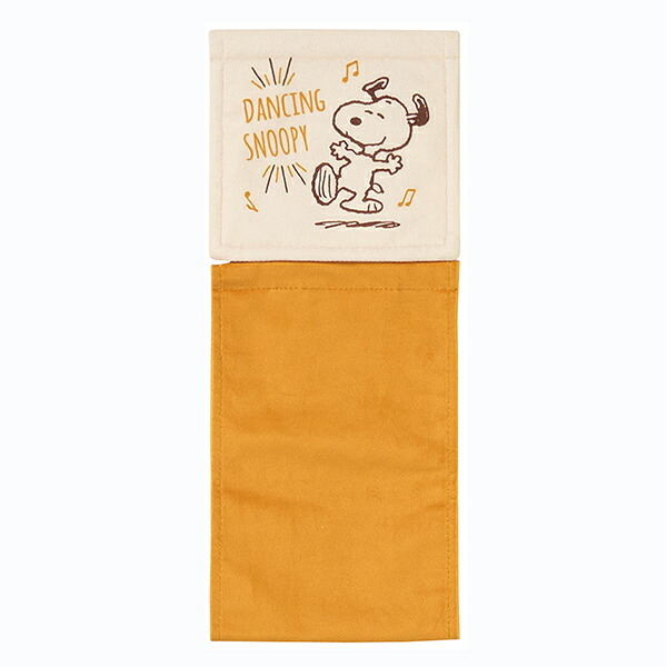 スヌーピー ペーパーホルダーカバー ハッピーダンス ベージュ トイレ用品 SNOOPY