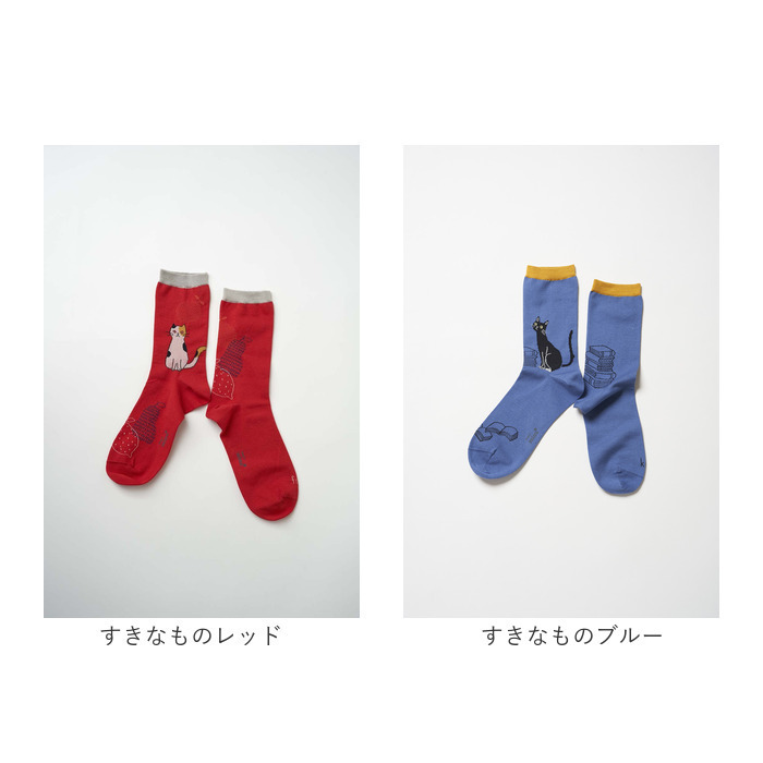 左右 違う 靴下 通販 日本製 クルーソックス 猫柄靴下 猫 ねこ ネコ ネコソックス レディースソックス おしゃれ靴下 クルー丈ソックス from F miau フロムエフミャウ かわいい オシャレ カジュアルソックス ギフト 贈り物 レディース靴下