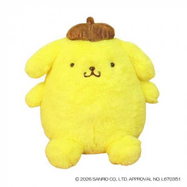サンリオ ほわほわ ぬいぐるみ ポムポムプリン S イエロー 143150-20 キャラクター グッズ ふわふわ 抱き枕 インテリア 癒し 雑貨 プレゼント ギフト 子供 キッズ サンリオ正規ライセンス品