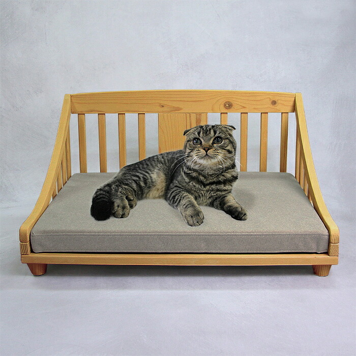 ペットベッド giocoso パイン材 天然木 S・M ライトブラウン・ホワイト W52.5xD42.8xH34cm 犬 猫 ペット家具 ペット用品 ライトブラウン ホワイト おしゃれ