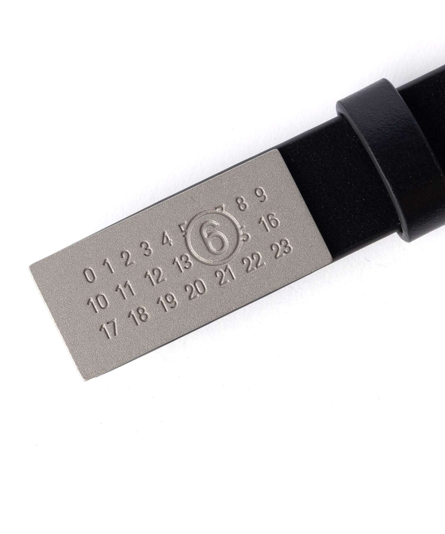 エムエム6 MM6 NUMERIC BELT MINI ミニ ニューメリック カーフスキン ベルト SA5TP0011 P9441 レディース ファッション小物 ブラック